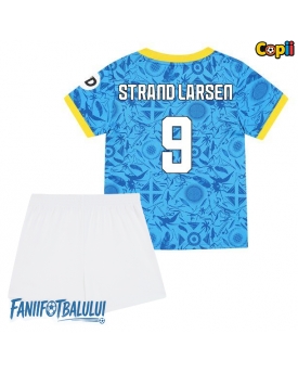 Wolves Jorgen Strand Larsen #9 Echipament de Fotbal Replică 2025-26 Copii Treilea (+ Șorturi)